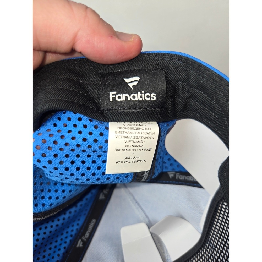 Detroit Lions Fanatics Cryptic Blue Trucker Adjustable Hat - Picture 5 of 5